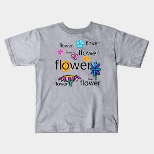 My garden full of flowers, vintage Flower patterns, oil painting Kids T-Shirt